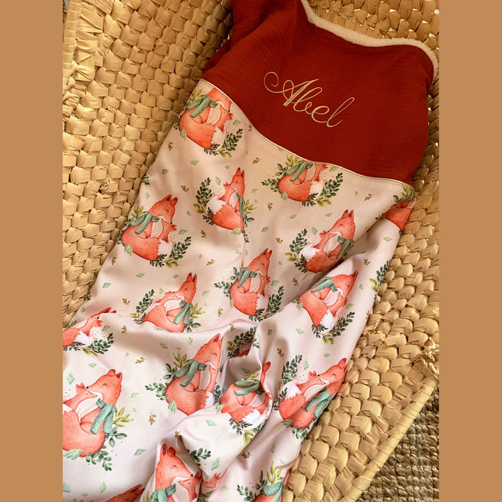 Handgemaakt Babydeken Bosdieren – Exclusieve Stoffen & met Naam Caro B Handmade