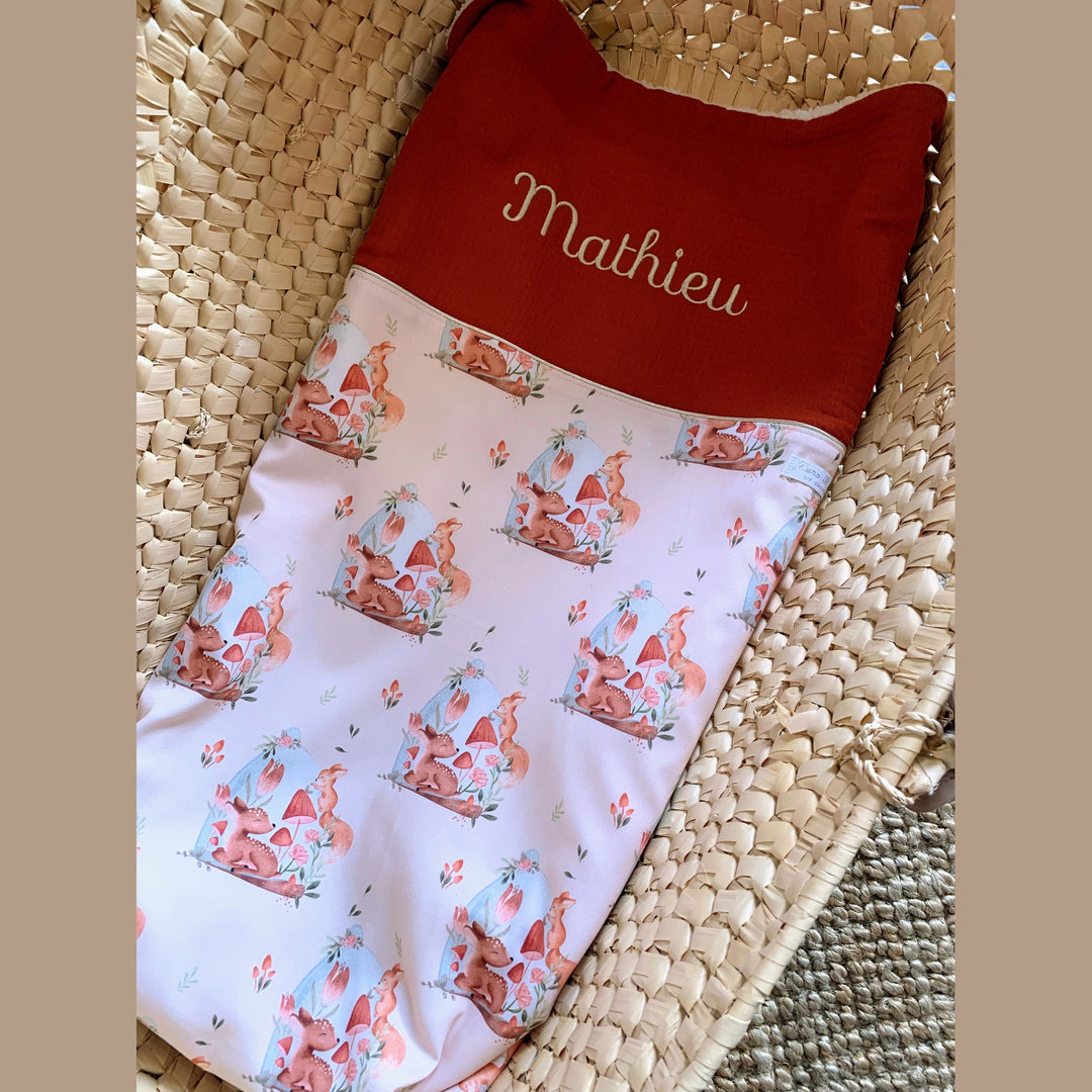 Handgemaakt Babydeken Bosdieren – Exclusieve Stoffen & met Naam Caro B Handmade