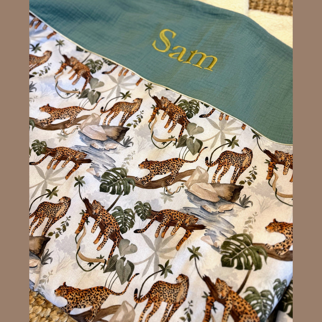 Handgemaakt Babydeken Safari – Exclusieve Stoffen & met Naam Caro B Handmade