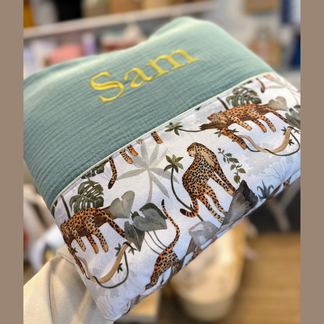 Handgemaakt Babydeken Safari – Exclusieve Stoffen & met Naam Caro B Handmade