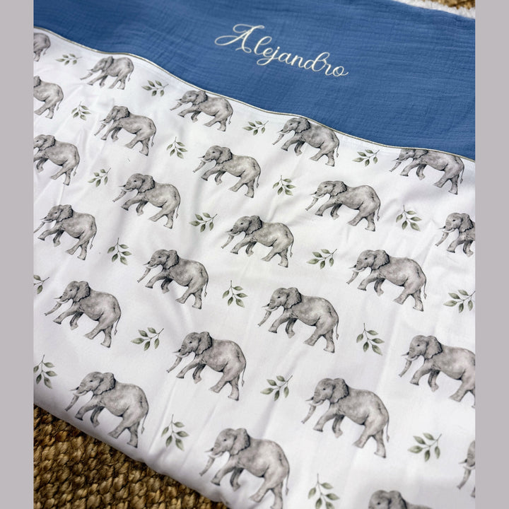 Handgemaakt Babydeken Safari – Exclusieve Stoffen & met Naam Caro B Handmade