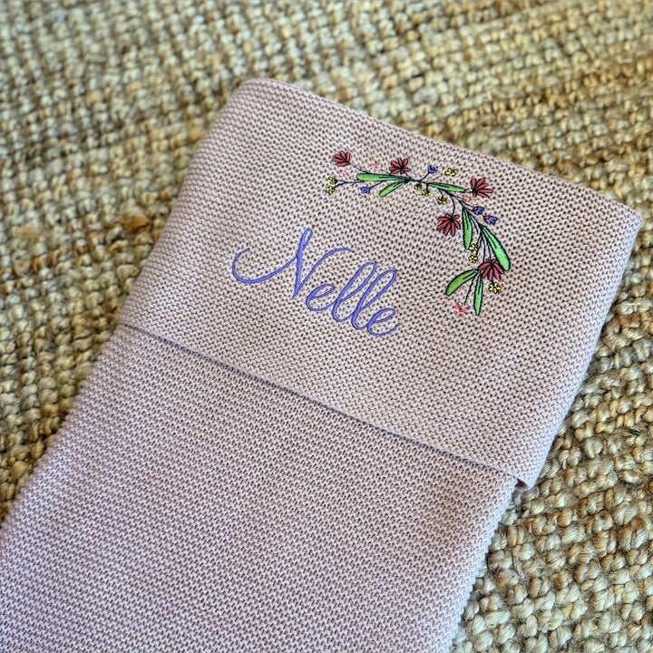 Babydekentje met geboortekaartje – jouw verhaal op zacht textiel Caro B Make It Yours