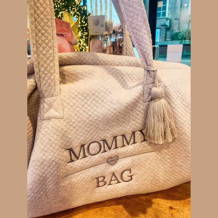 Weekendtas in Losange Collectie - Geborduurd met Naam - Caro B Handmade