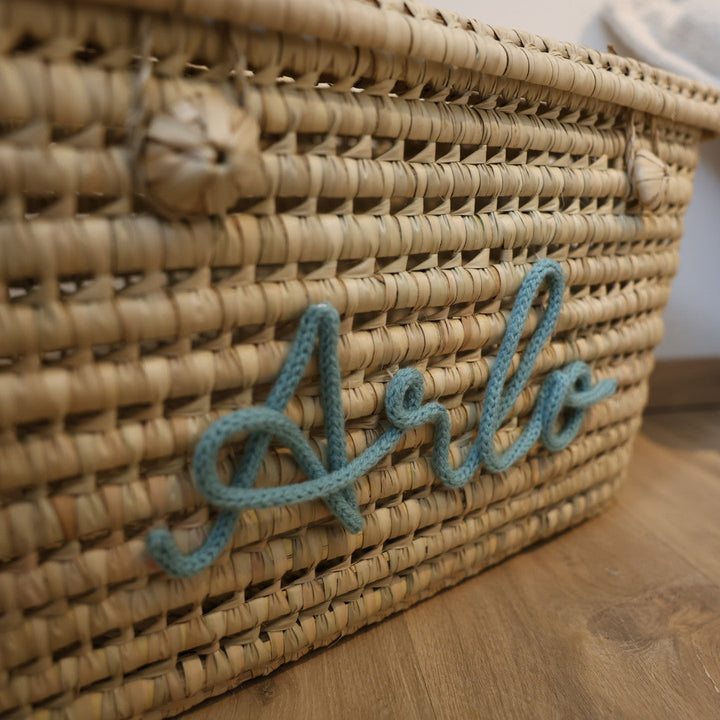 Luxe Speelgoedmand BIG 80 cm met Naam - Handgemaakt & Gepersonaliseerd Caro B Handmade