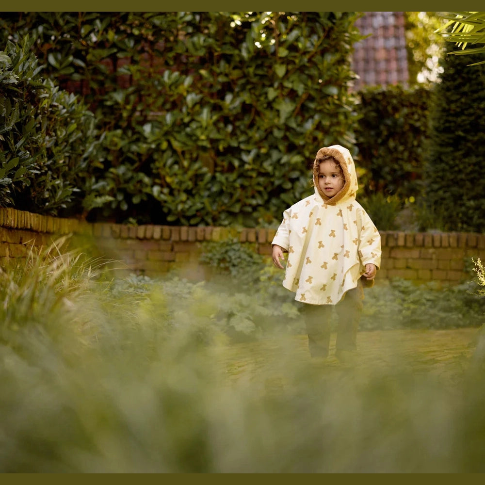 Cosy Poncho - Teddy Fleece met naam - Borduren