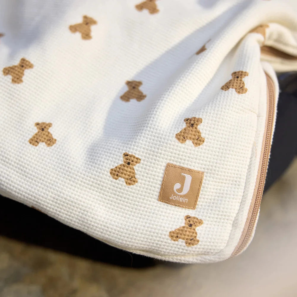 Voetenzak groep 0+ 3/5 punts gordel - Mini Teddy Bear - Jollein Jollein