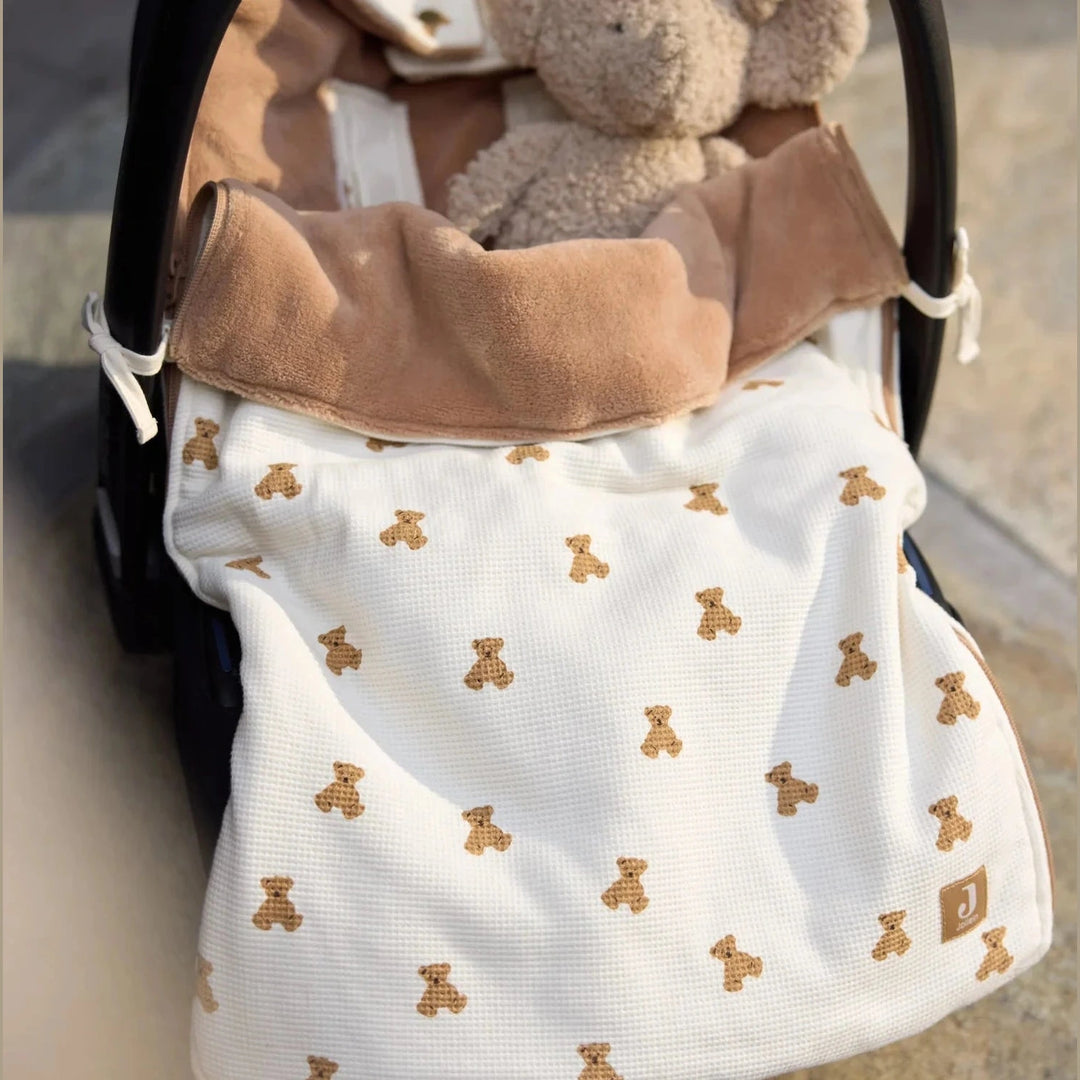 Voetenzak groep 0+ 3/5 punts gordel - Mini Teddy Bear - Jollein Jollein