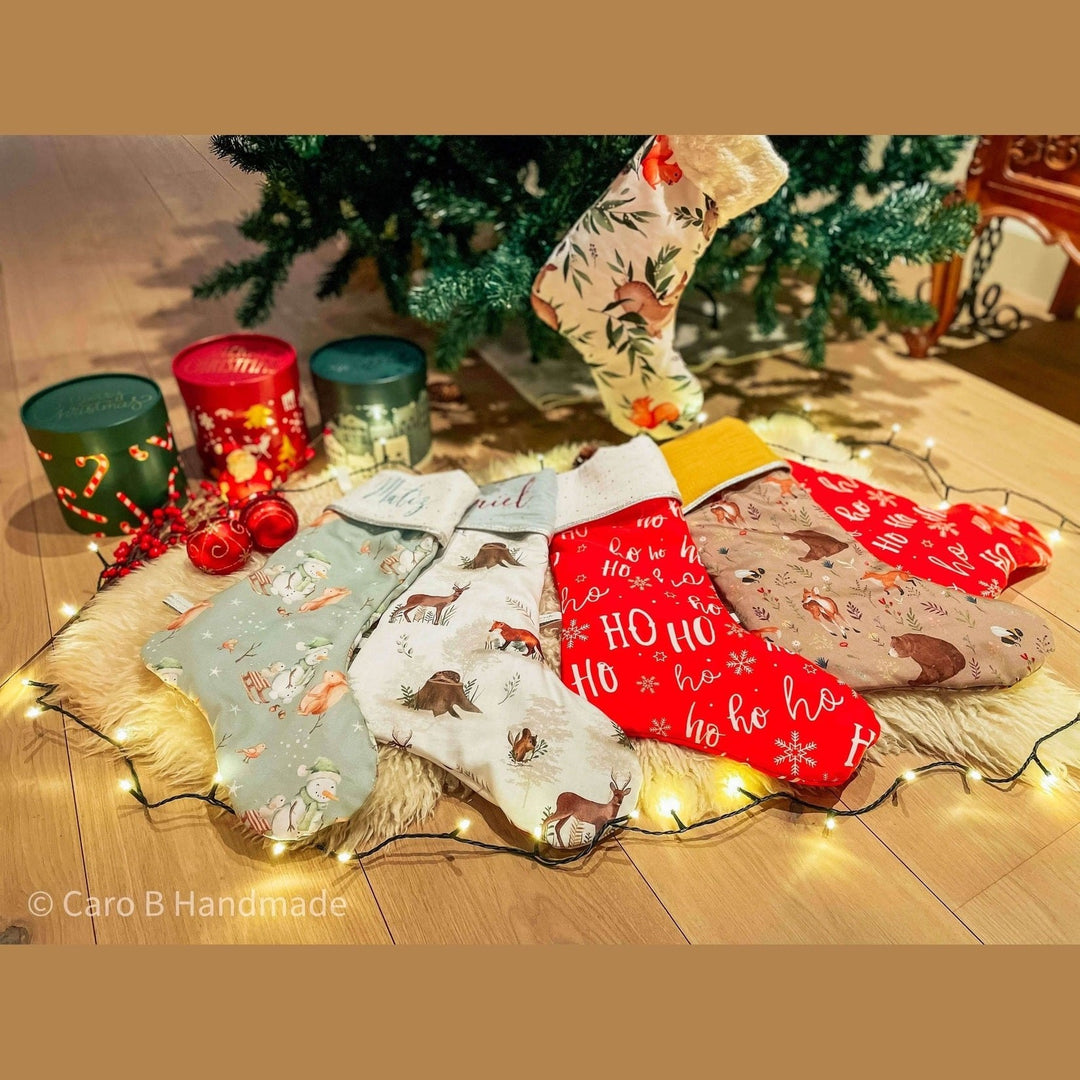 Houten kerstsok met naam - Voor de Hummelkes Houten kerstsok met naam - Voor de Hummelkes