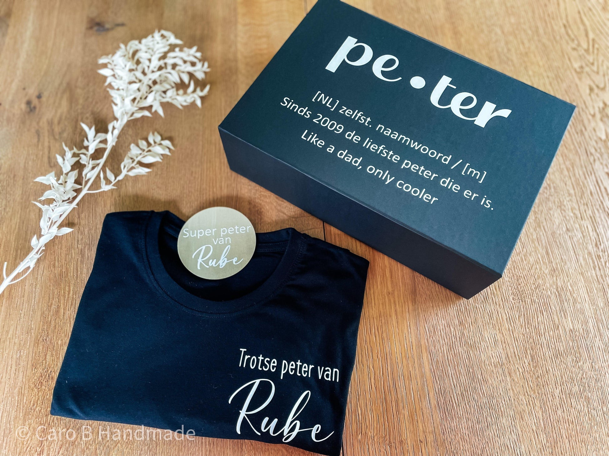Peter Box - Cadeau Peter - Verjaardag Peter Caro B Handmade Merchtem